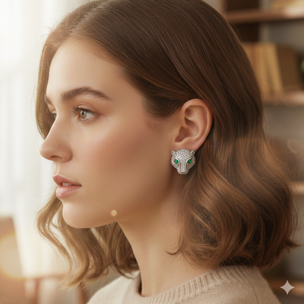 Pantera Luce Hoops (Inspired by Bvlgari Designs)