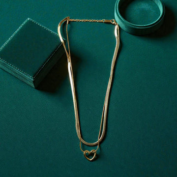Layered Heart Necklace