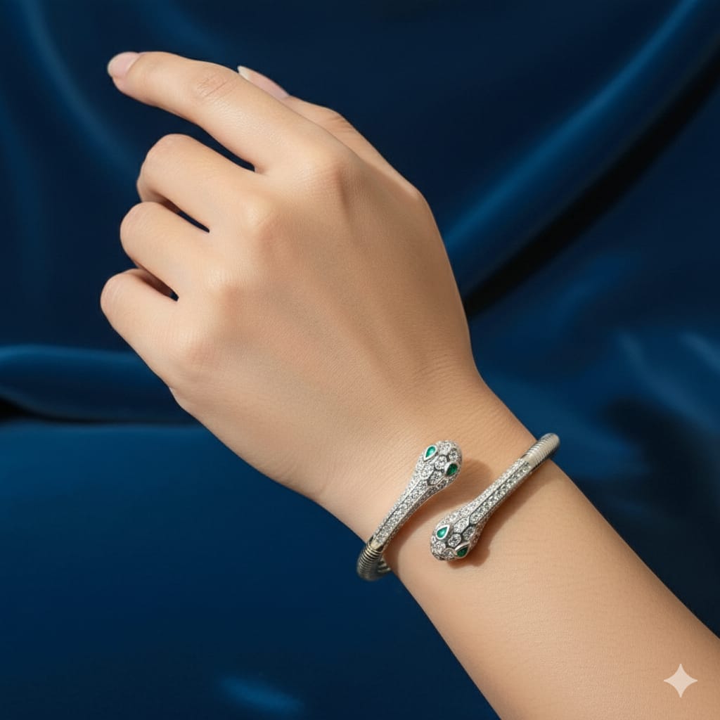 Serpenti Lumina Adjustable Cuff (Inspired by Bulgari Designs)